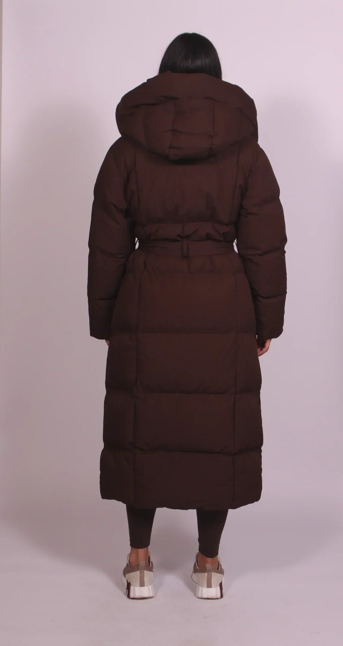 DEBORAH | Long puffer coat with adjustable belt