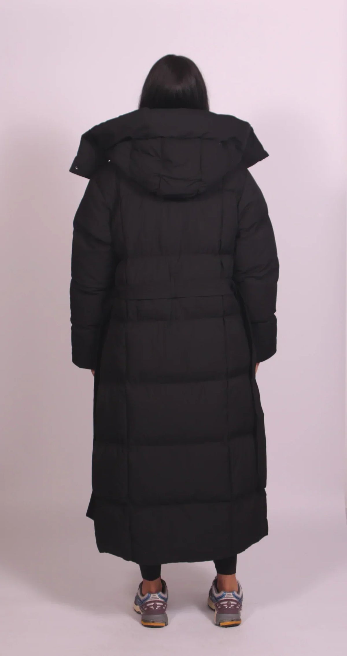 DEBORAH | Long puffer coat with adjustable belt