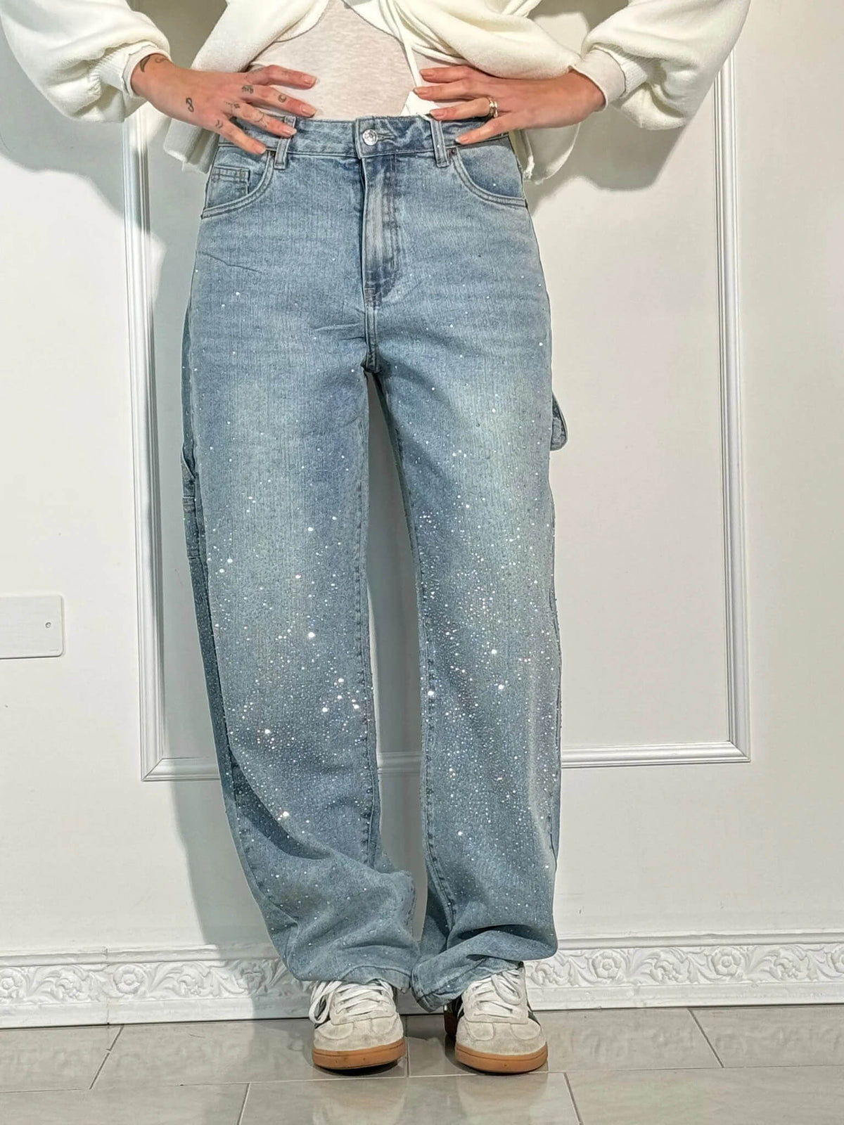 BEVERLY | Relaxed pants with a soft shimmer