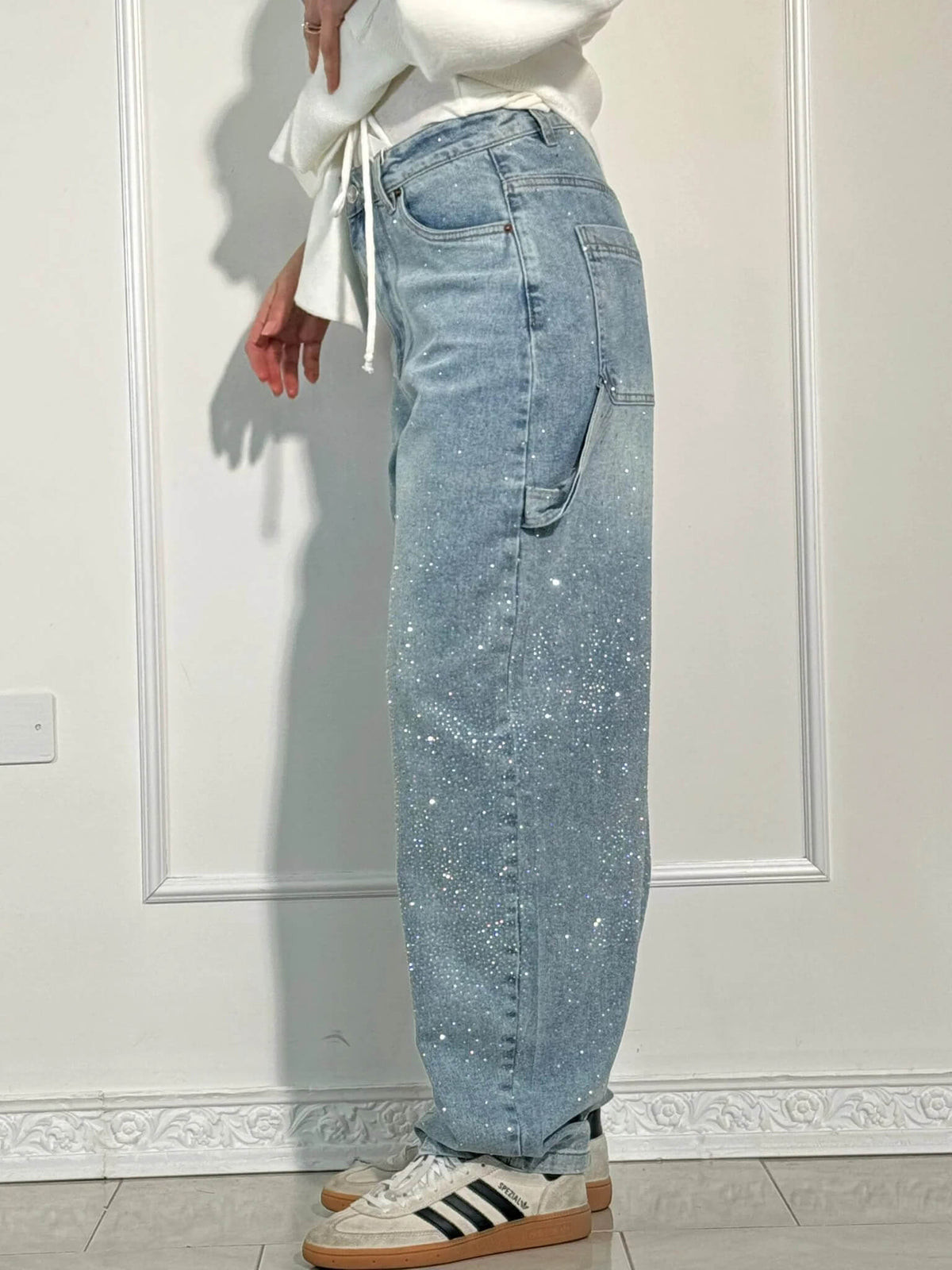 BEVERLY | Relaxed pants with a soft shimmer