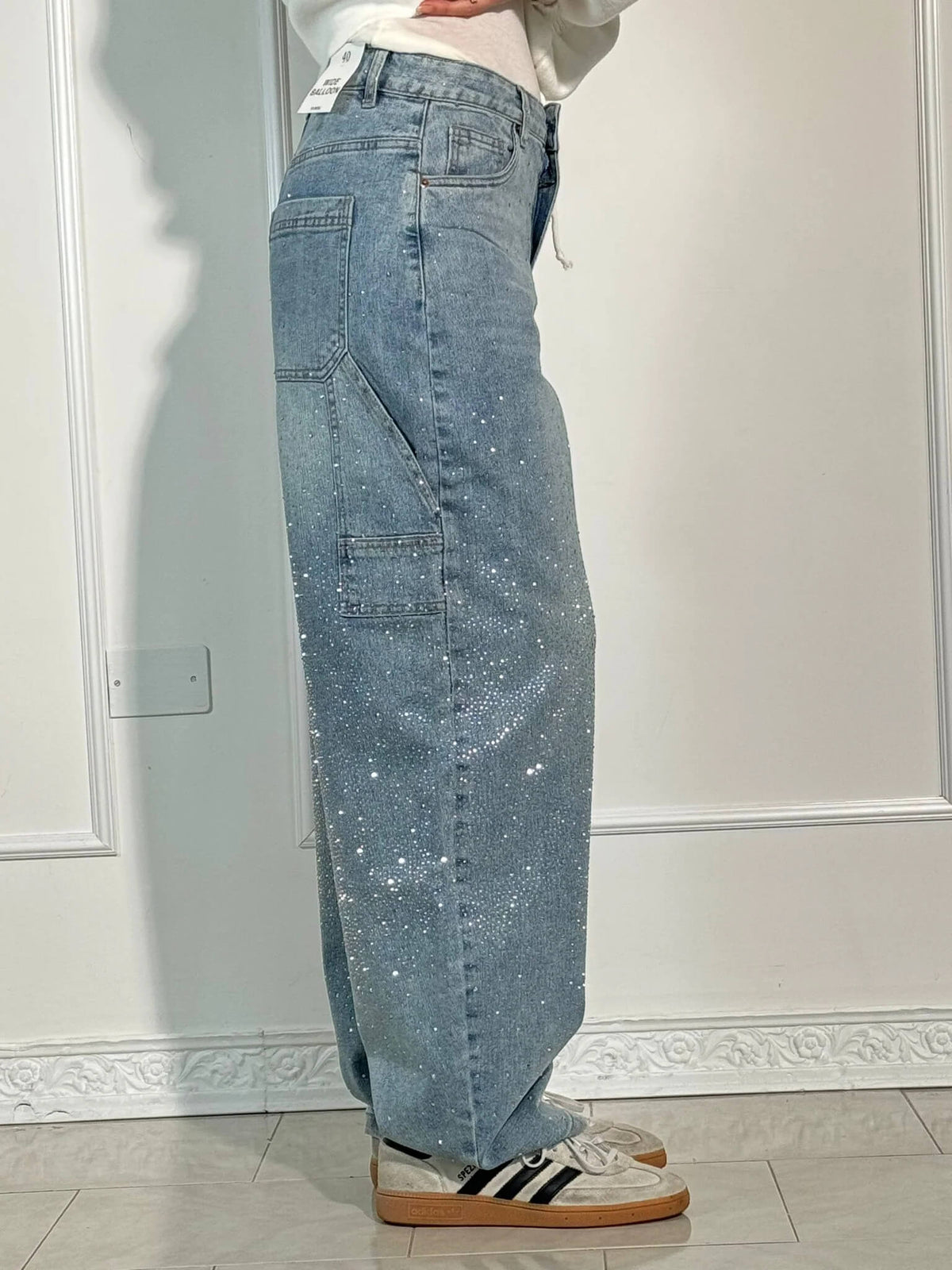 BEVERLY | Relaxed pants with a soft shimmer