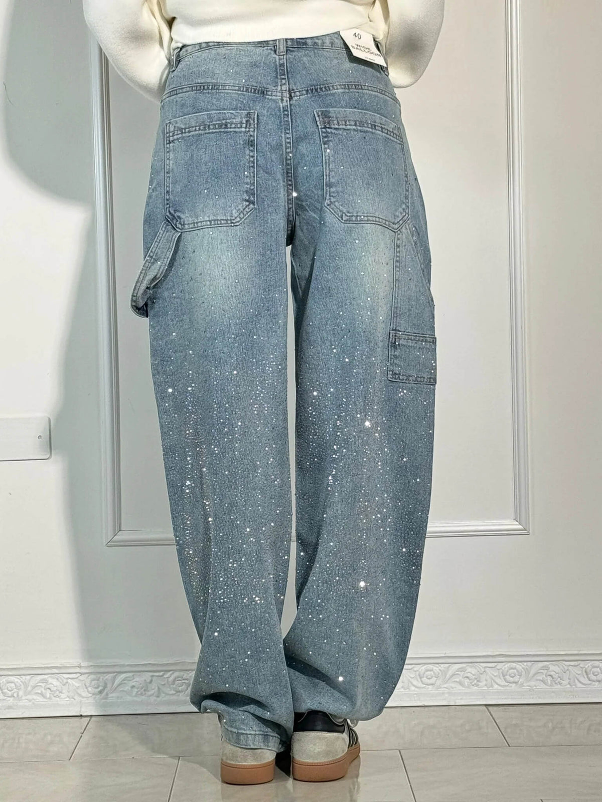 BEVERLY | Relaxed pants with a soft shimmer