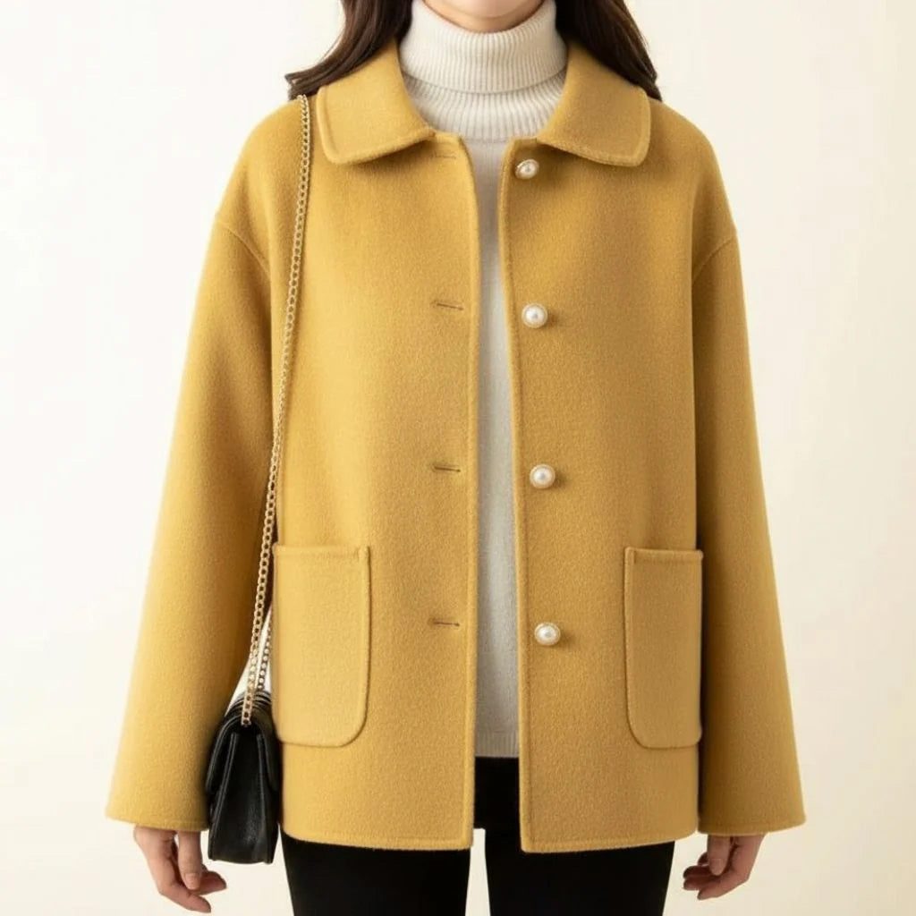 CLAUDIA | Doll collar jacket with pearl buttons