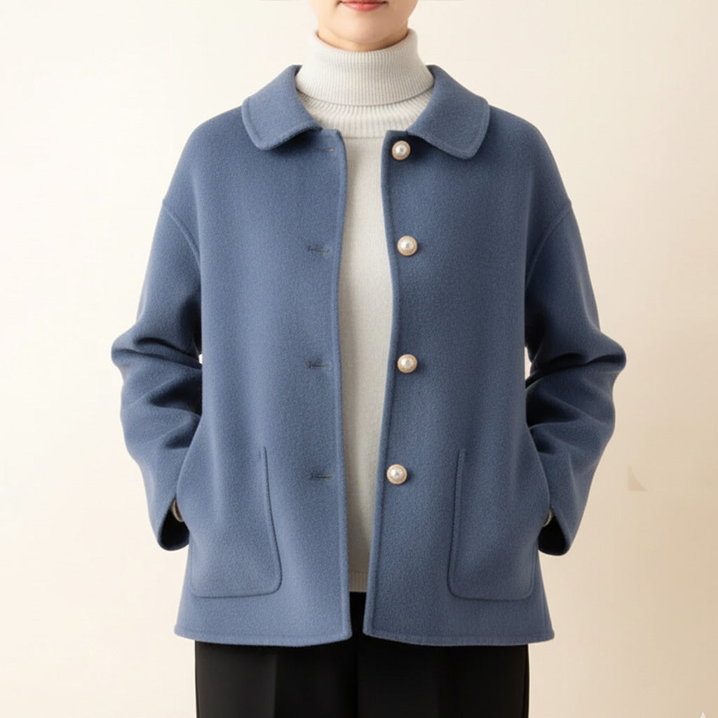 CLAUDIA | Doll collar jacket with pearl buttons