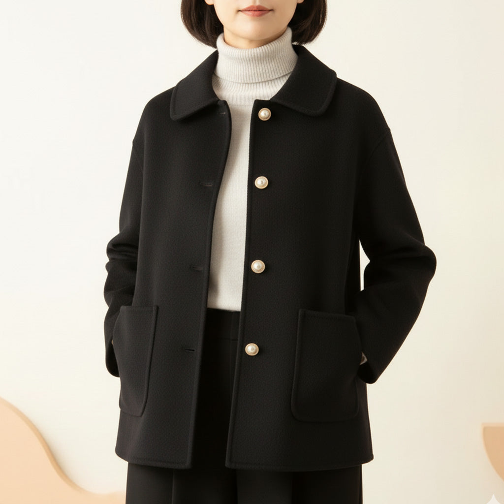 CLAUDIA | Doll collar jacket with pearl buttons