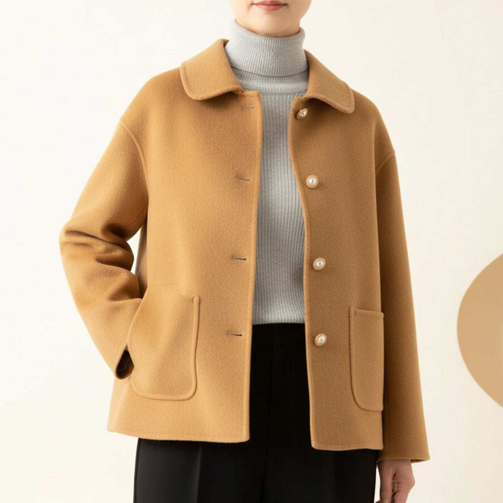 CLAUDIA | Doll collar jacket with pearl buttons