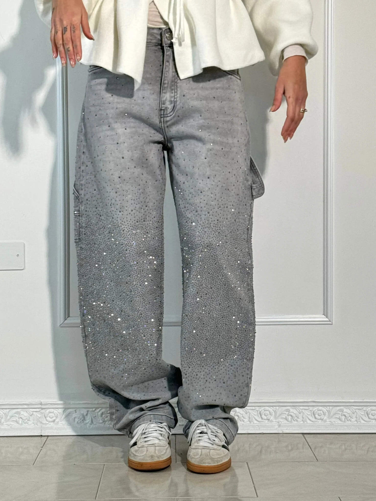 BEVERLY | Relaxed pants with a soft shimmer