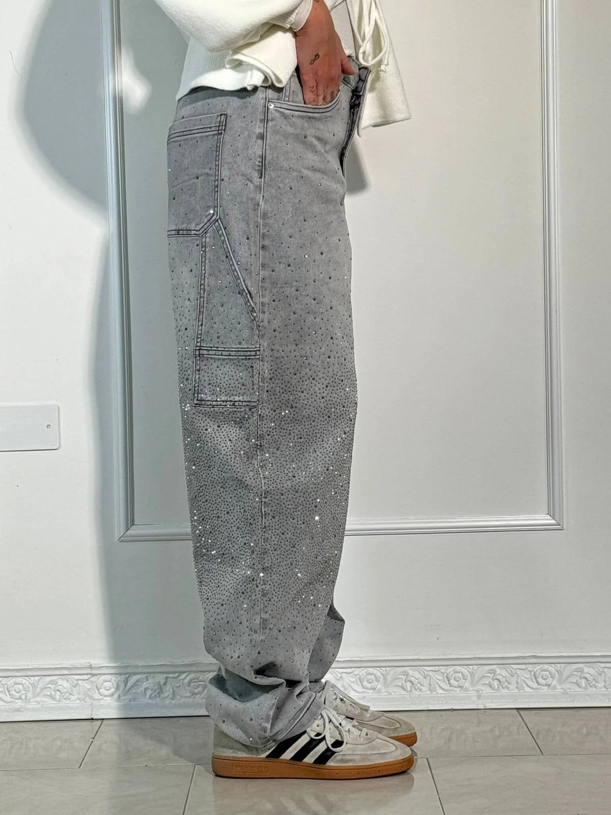 BEVERLY | Relaxed pants with a soft shimmer