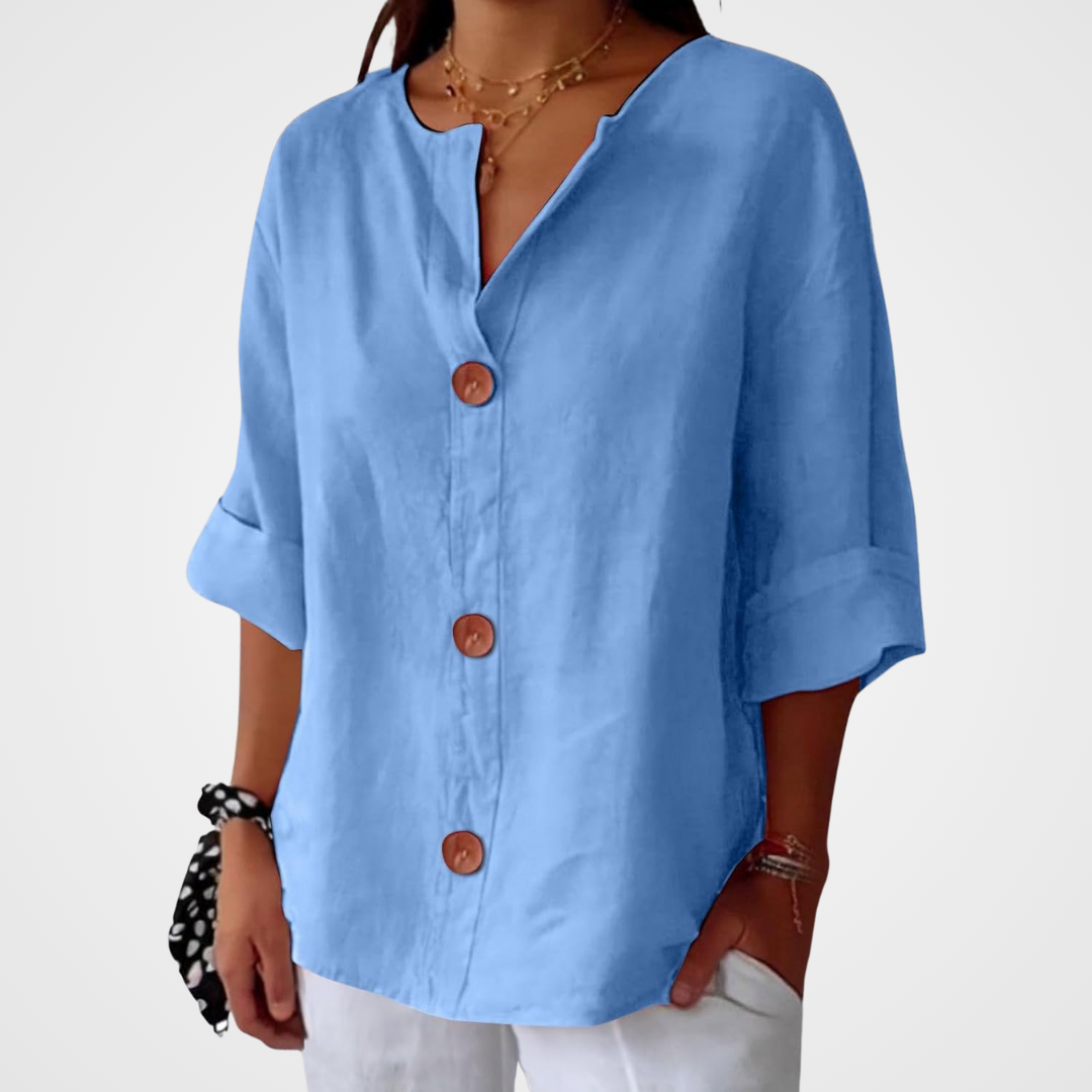 ELEANOR | Pure linen summer blouse
