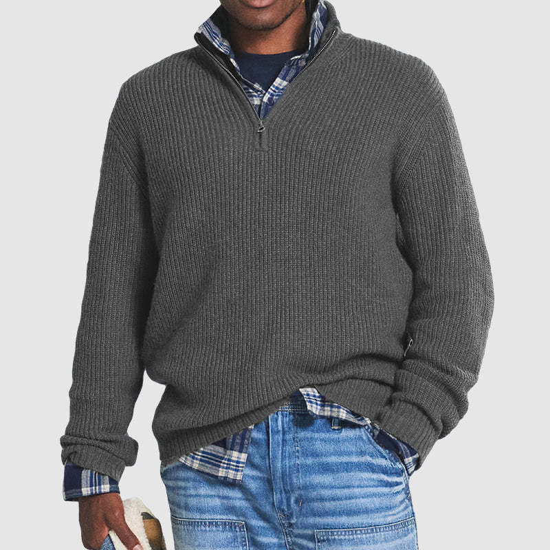 LAURA | Zip sweater with long sleeves