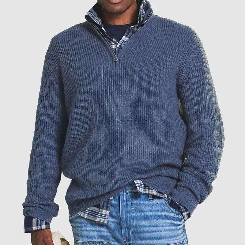 LAURA | Zip sweater with long sleeves