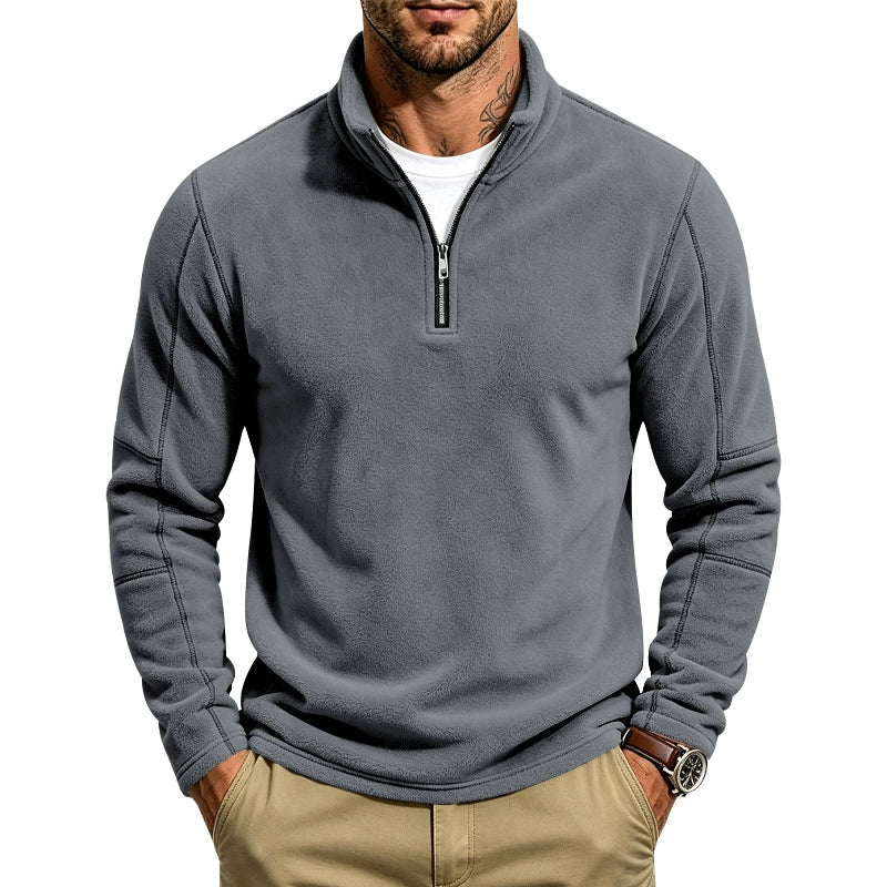 HARLAN | Half-zip pullover with stand collar