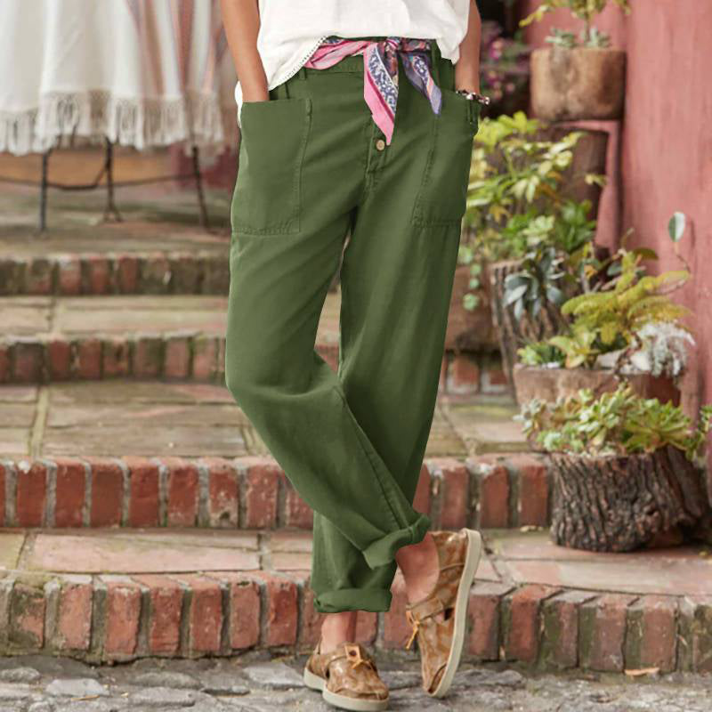 ARLENE | Cropped pants with front pockets