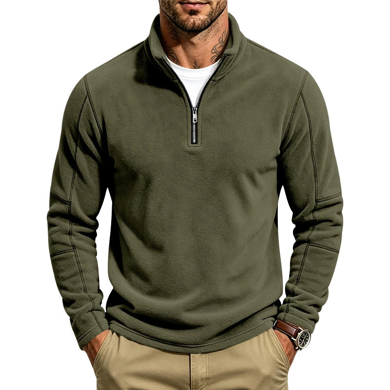 HARLAN | Half-zip pullover with stand collar