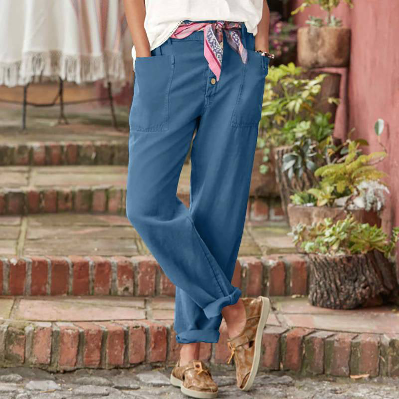 ARLENE | Cropped pants with front pockets
