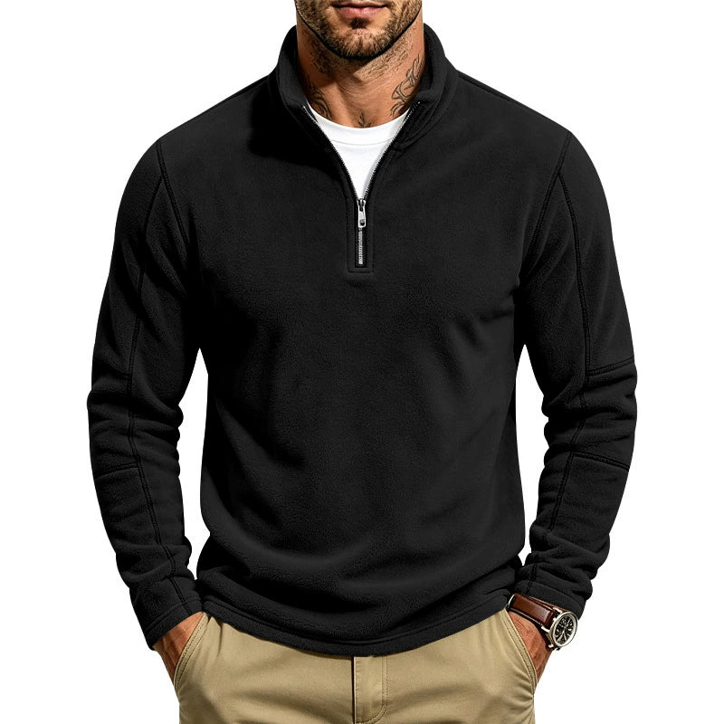 HARLAN | Half-zip pullover with stand collar