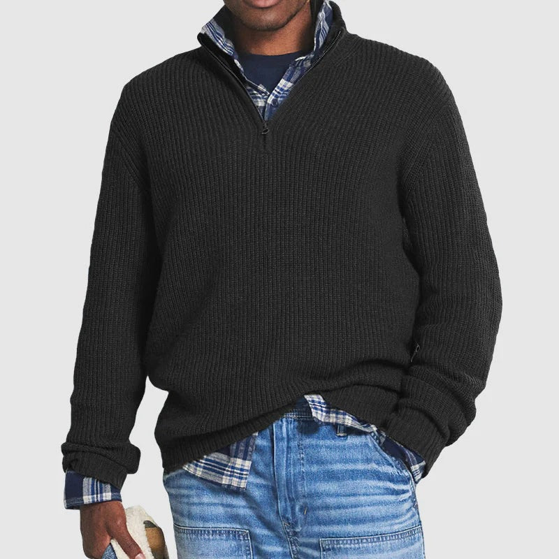 LAURA | Zip sweater with long sleeves