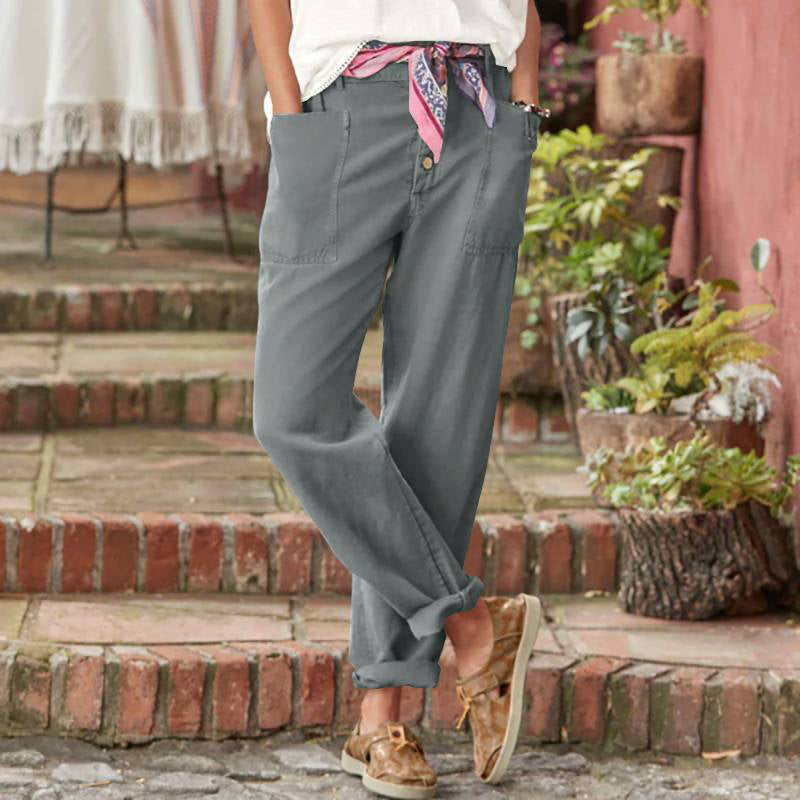 ARLENE | Cropped pants with front pockets