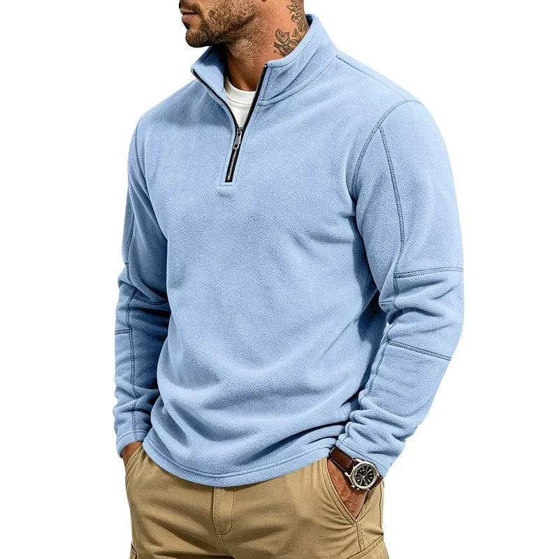 HARLAN | Half-zip pullover with stand collar