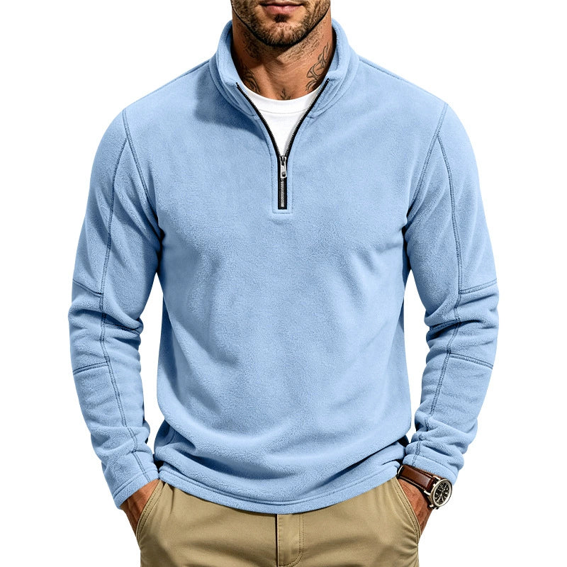 HARLAN | Half-zip pullover with stand collar