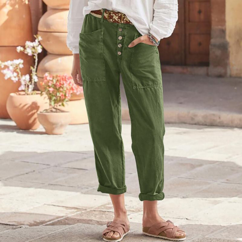 ARLENE | Cropped pants with front pockets