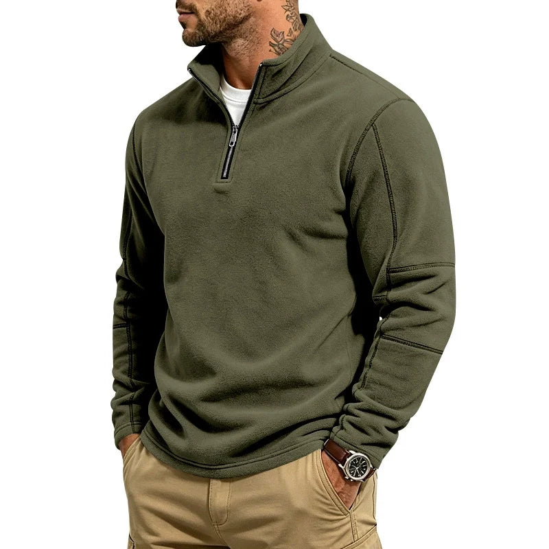 HARLAN | Half-zip pullover with stand collar