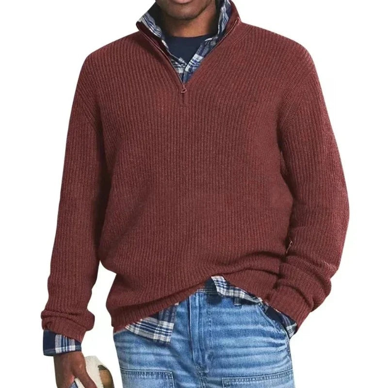 LAURA | Zip sweater with long sleeves