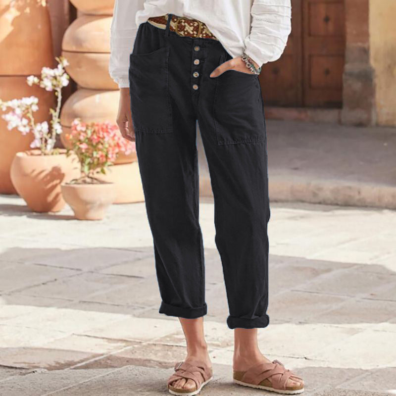 ARLENE | Cropped pants with front pockets
