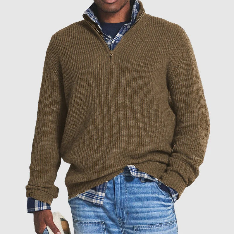 LAURA | Zip sweater with long sleeves