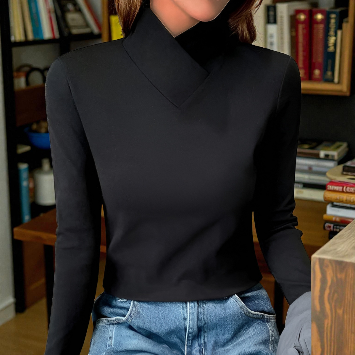 JANET | High neck that is not a turtleneck