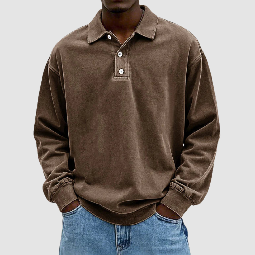 ALEX | Long sleeve polo shirt