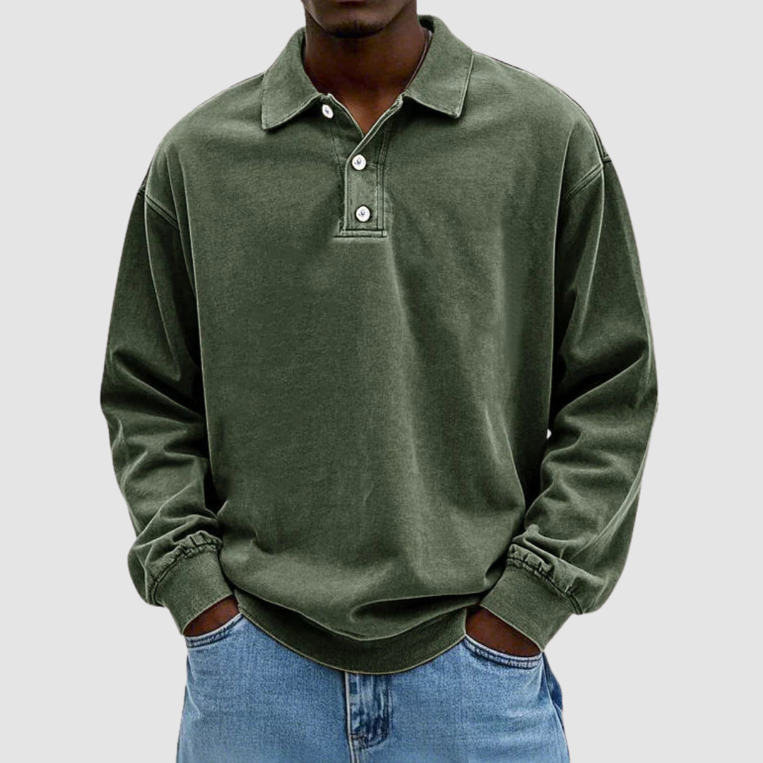 ALEX | Long sleeve polo shirt