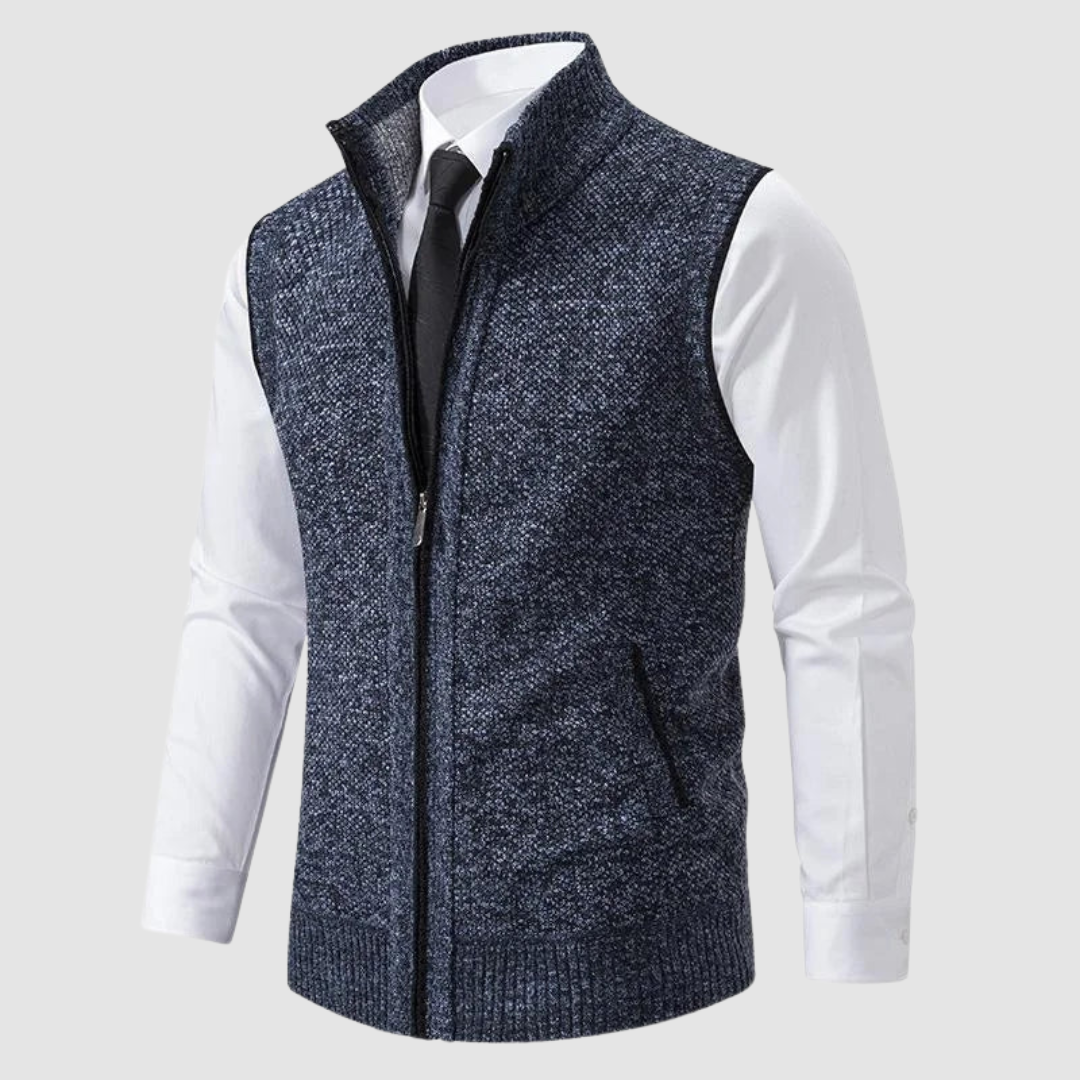 AMELIA | Fleece gilet with zip front