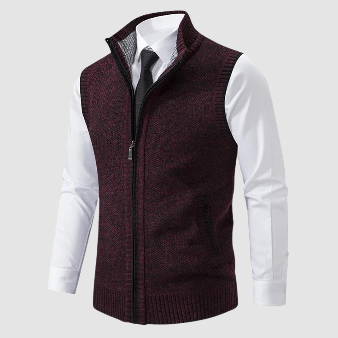 AMELIA | Fleece gilet with zip front