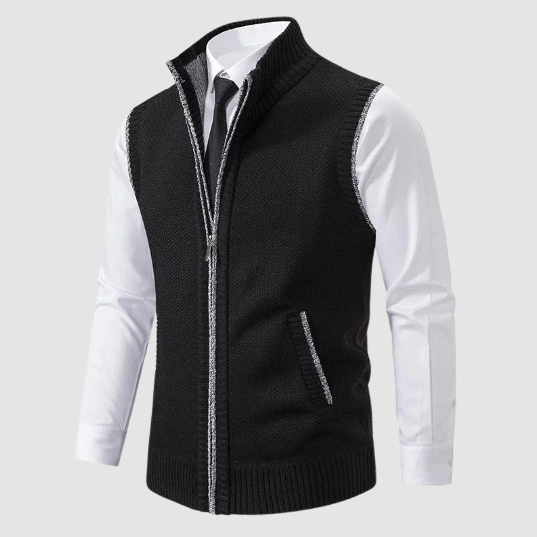 AMELIA | Fleece gilet with zip front