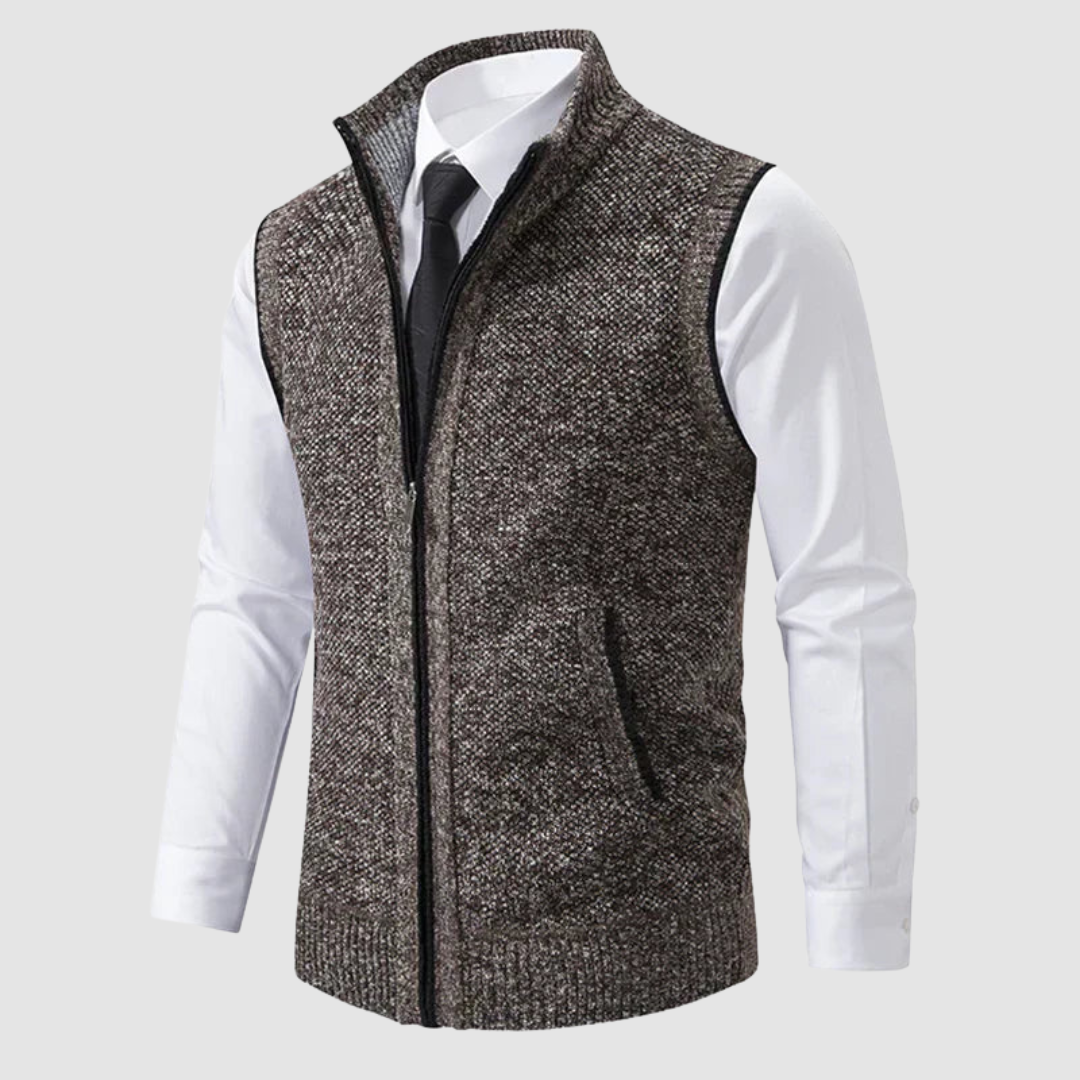 AMELIA | Fleece gilet with zip front