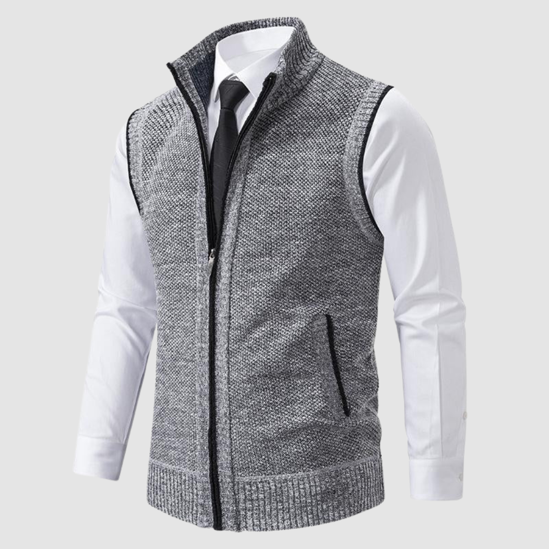 AMELIA | Fleece gilet with zip front
