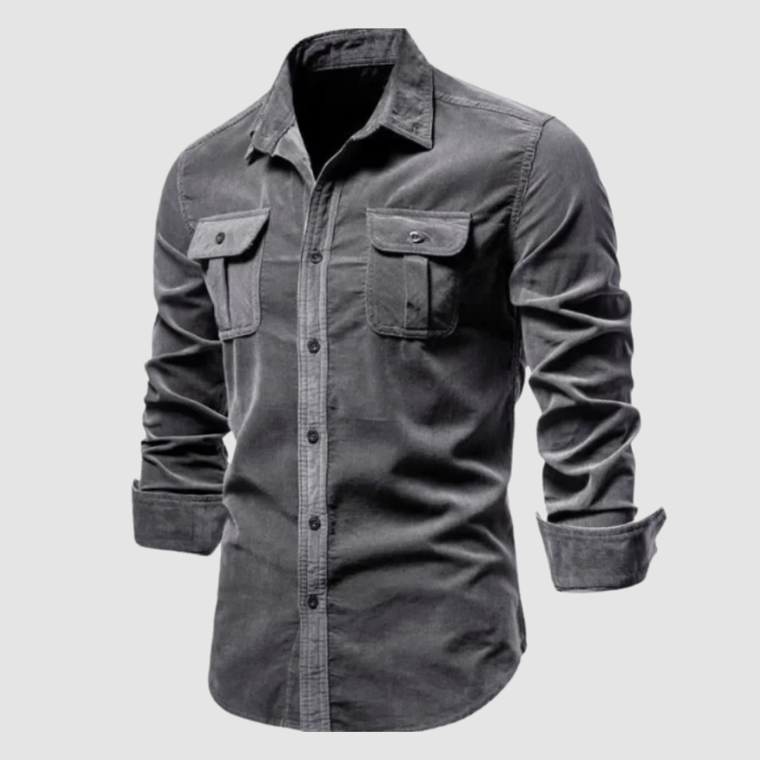 AMELIA | Button-up corduroy shirt