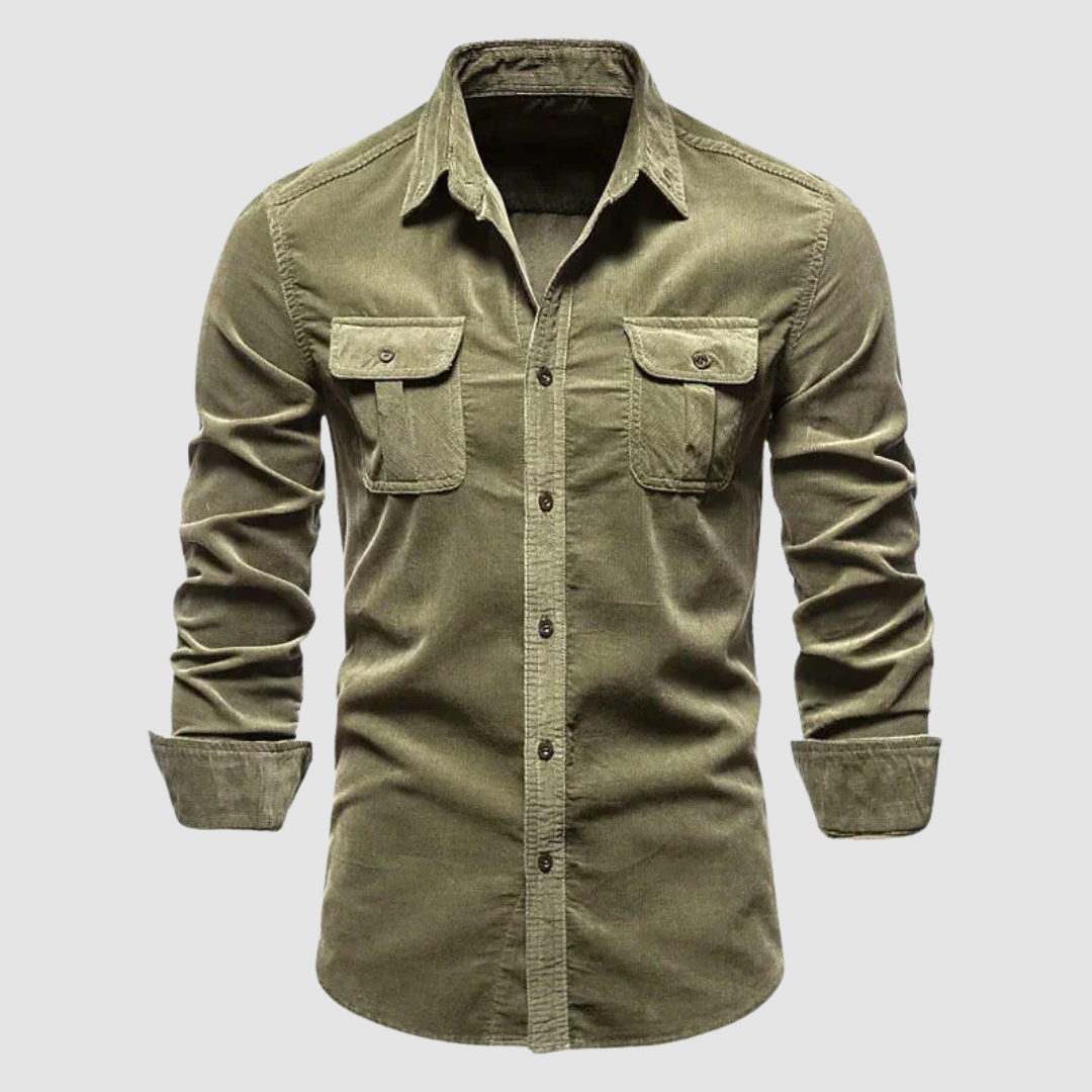 AMELIA | Button-up corduroy shirt