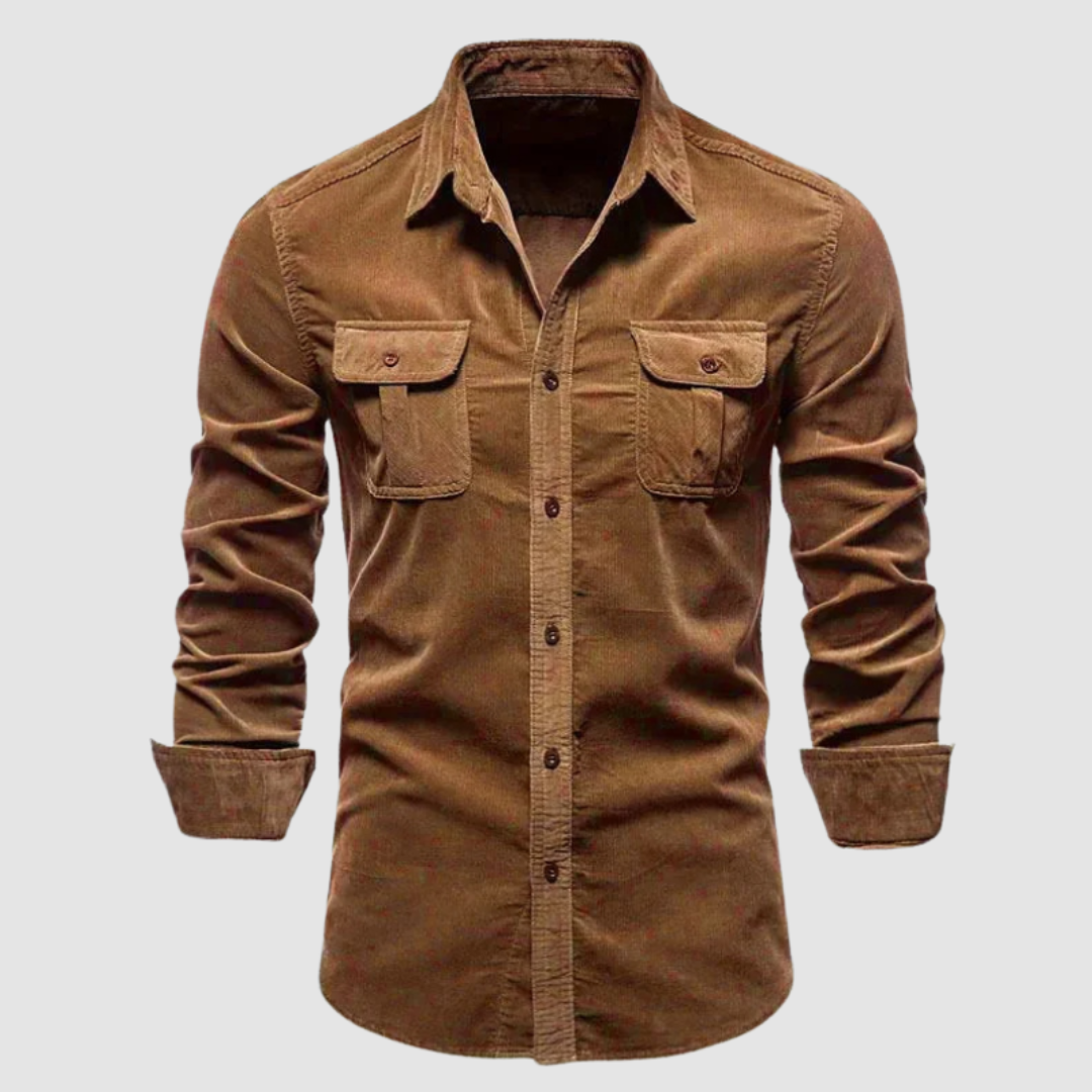 AMELIA | Button-up corduroy shirt