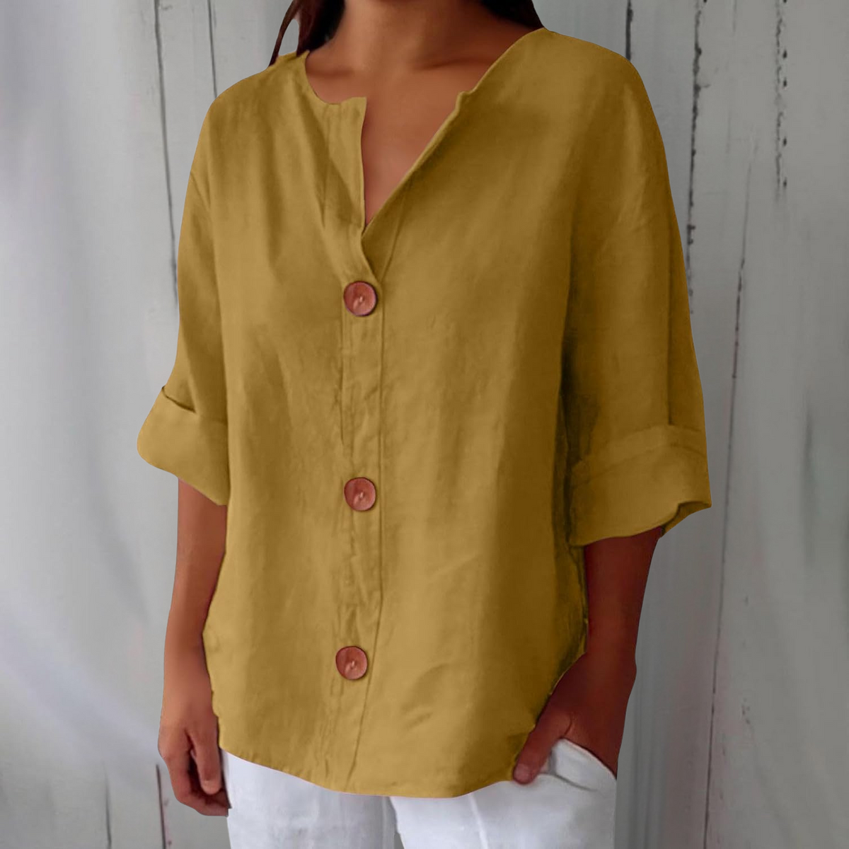 ELEANOR | Pure linen summer blouse