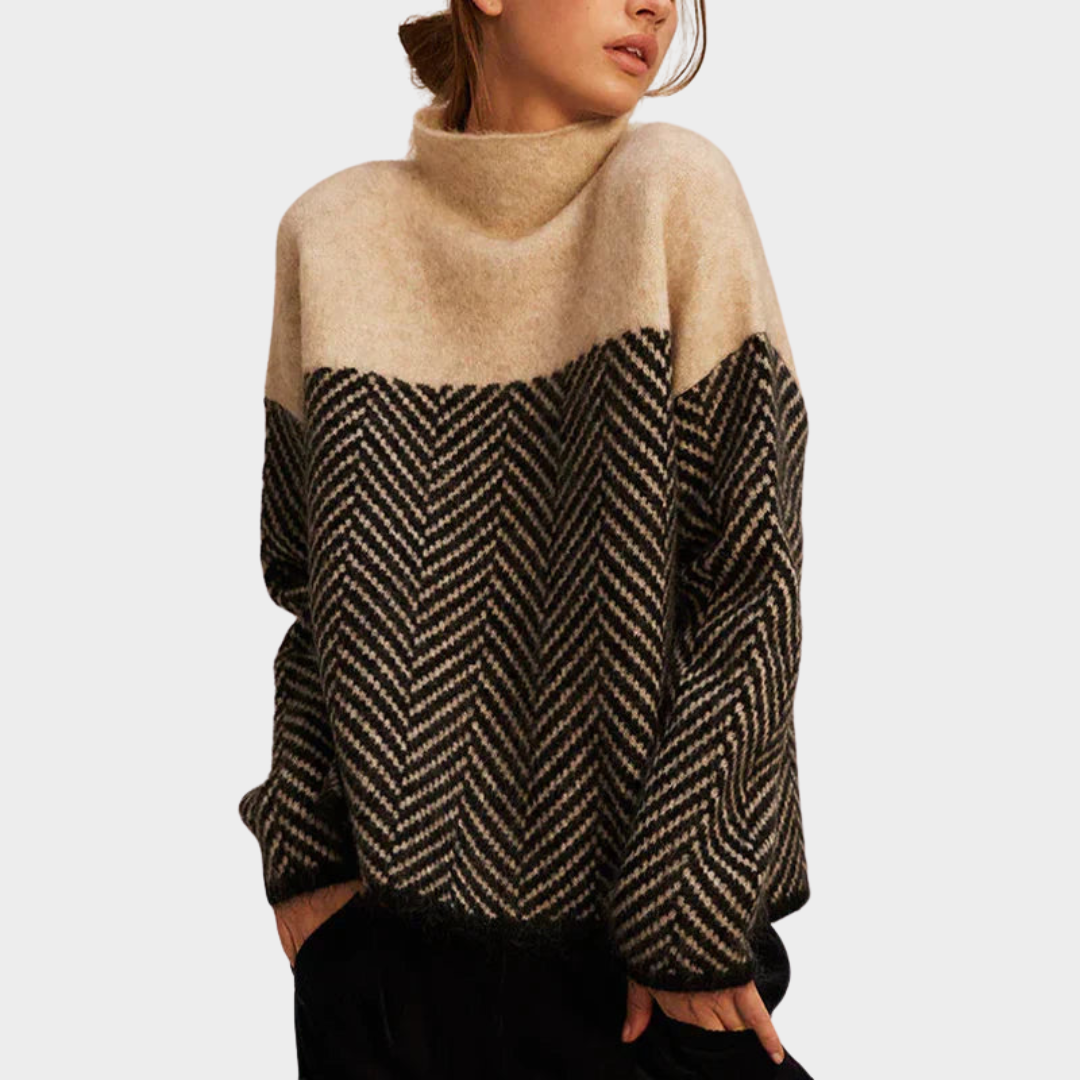 BEVERLY | Geometric knit in a quiet pattern