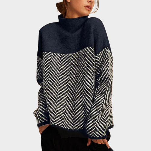 BEVERLY | Geometric knit in a quiet pattern