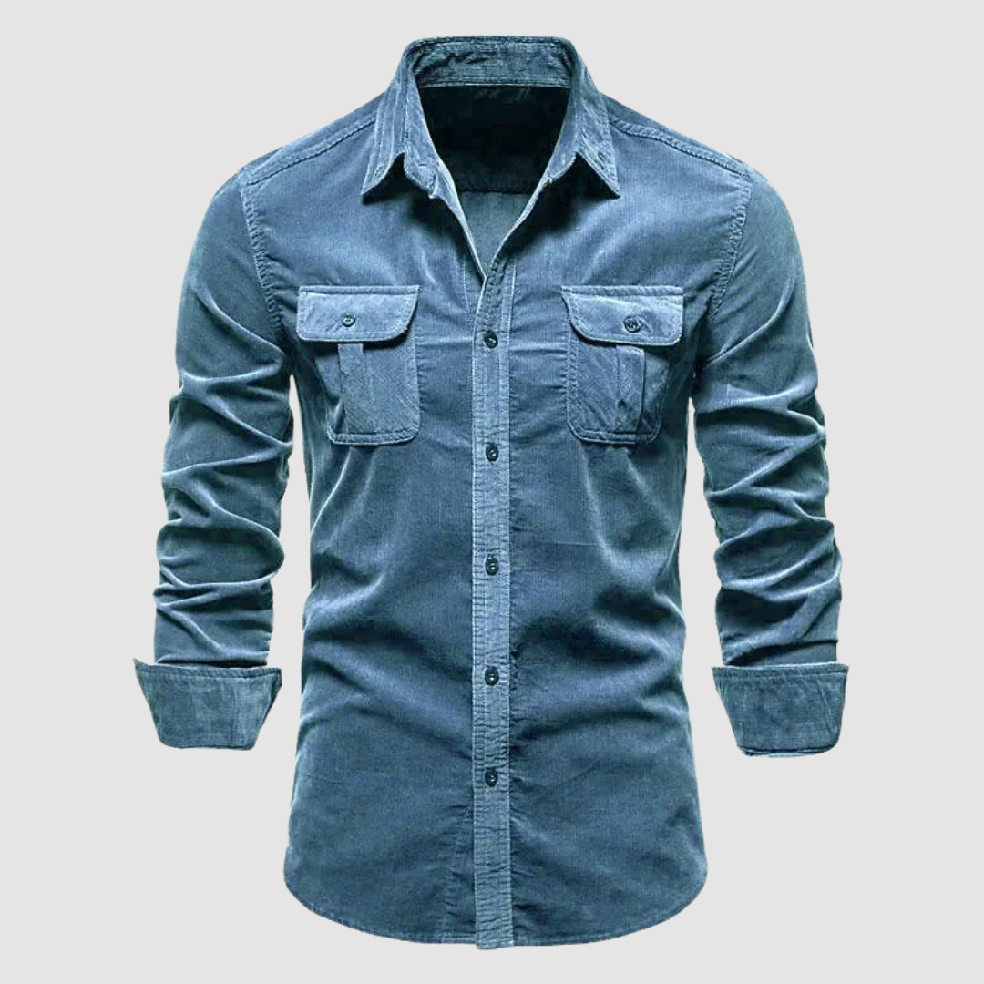 AMELIA | Button-up corduroy shirt