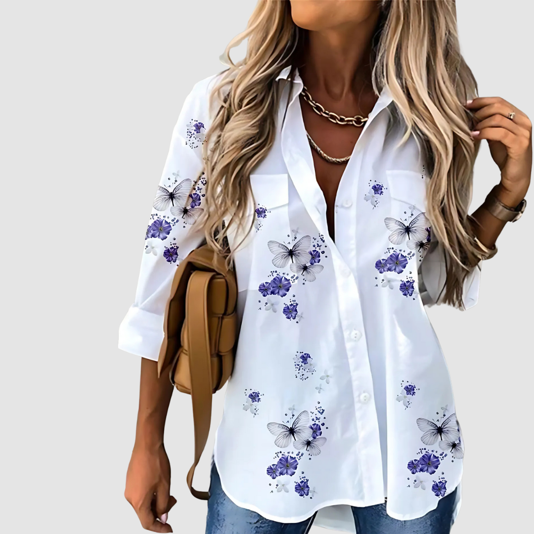 PEGGY | Printed blouse for warm days