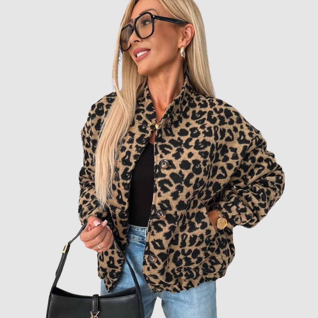 AMELIA | Lightweight leopard print jacket
