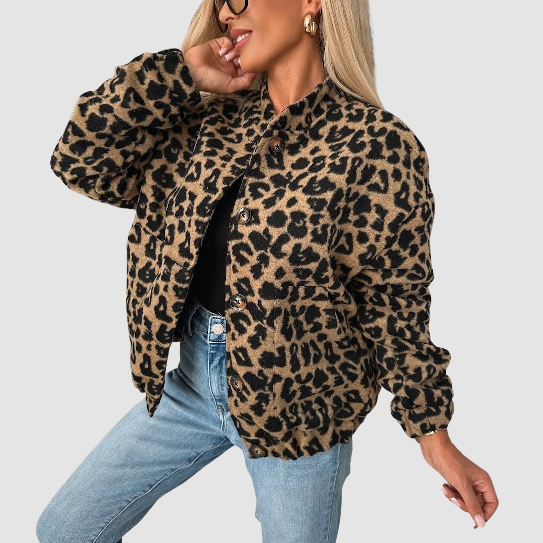 AMELIA | Lightweight leopard print jacket