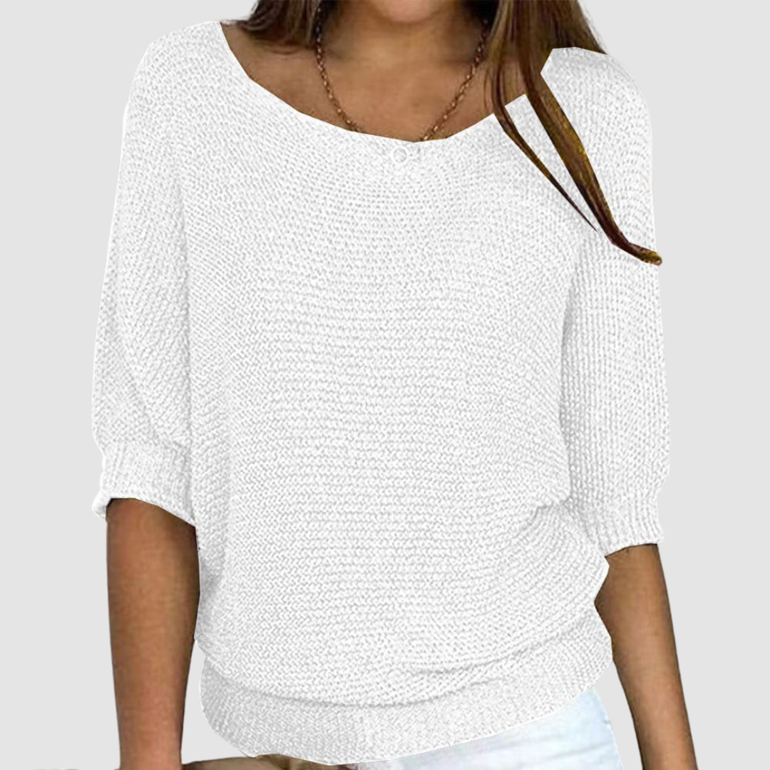 ROSEMARY | Fine knit with half sleeves