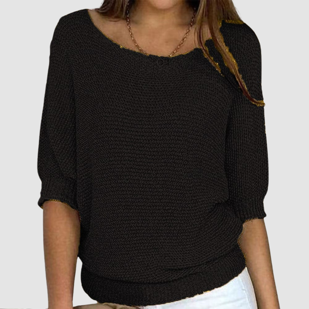 ROSEMARY | Fine knit with half sleeves
