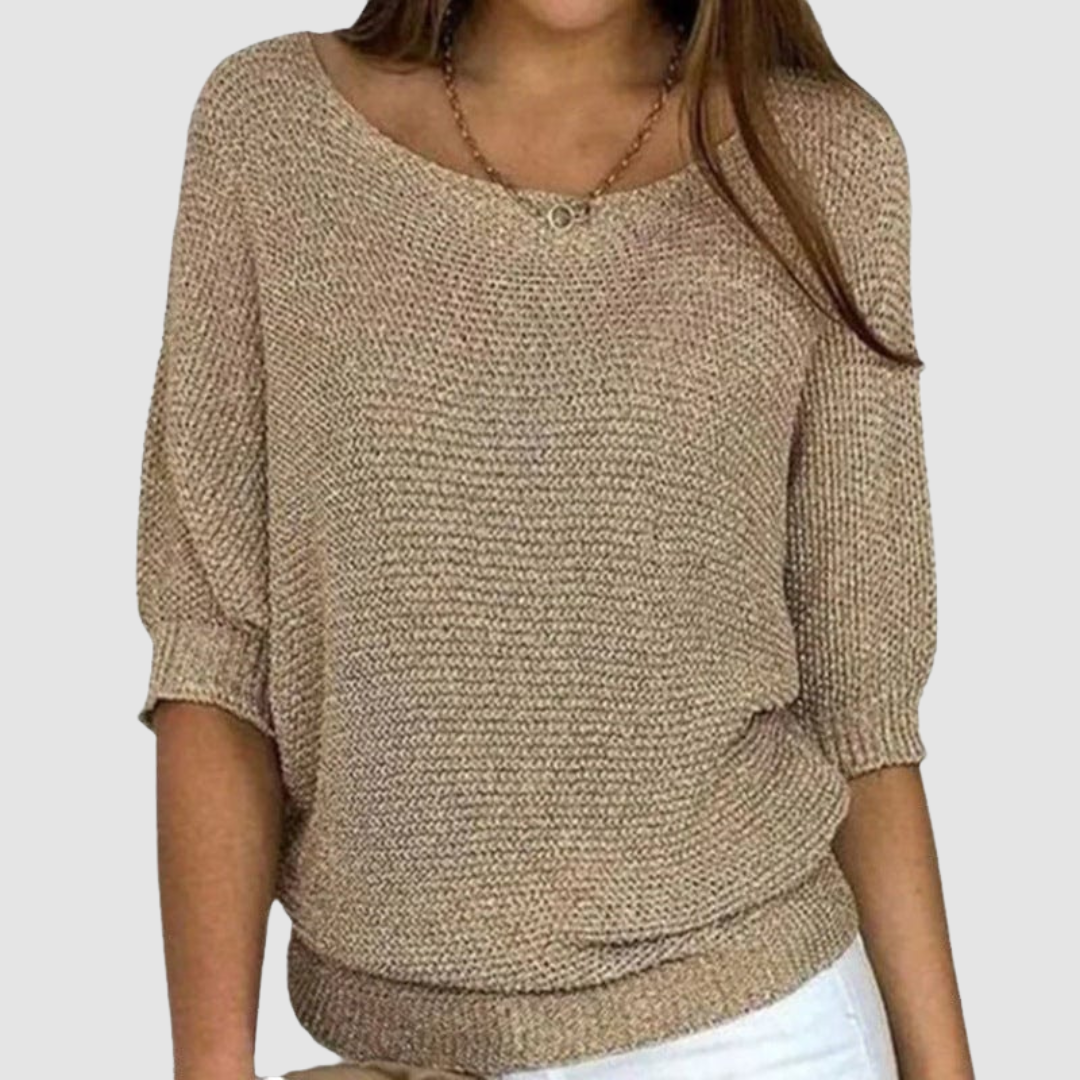 ROSEMARY | Fine knit with half sleeves